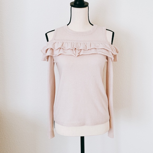Saks Fifth Avenue Sweaters - NWOT SAKs 100% cashmere off shoulder sweater